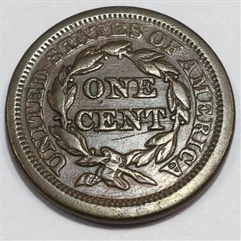 1851 Braided Hair Large Cent Beautiful High Grade Coin