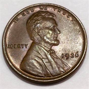 1926 Uncirculated Lincoln Wheat Cent Penny Beautiful Coin