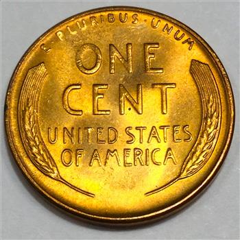 1953-S Gem Uncirculated Red Lincoln Wheat Cent Penny Beautiful Coin