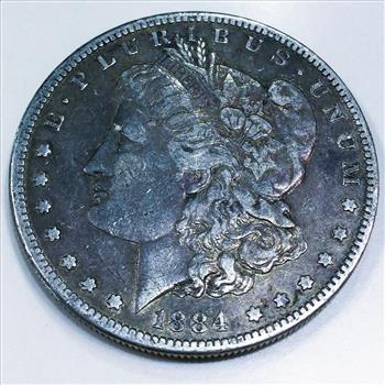 1884-S Morgan Silver Dollar Beautiful High Grade Coin Rare Date 