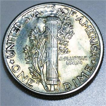1944 Uncirculated Mercury Dime Beautiful Coin