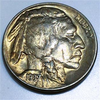 1937-D Uncirculated Buffalo Nickel Beautiful Coin 
