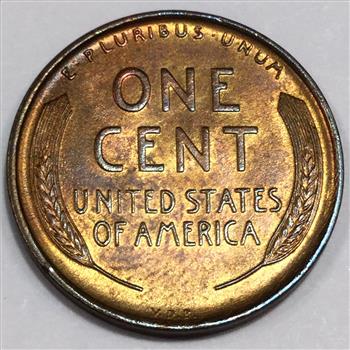 1909 VDB Uncirculated Lincoln Wheat Cent Penny Beautiful Coin 
