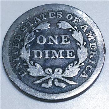 1853 Seated Liberty Half Dime Beautiful Coin 