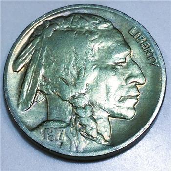 1917 Buffalo Nickel Beautiful High Grade Coin 