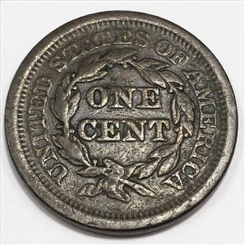 1850 Braided Hair Large Cent Beautiful High Grade Coin 