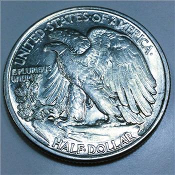 1947 Uncirculated Walking Liberty Half Dollar Beautiful Coin 