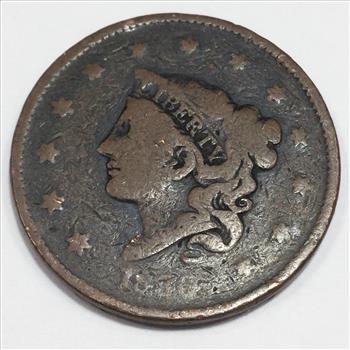 1836 Coronet Head Large Cent Beautiful Coin