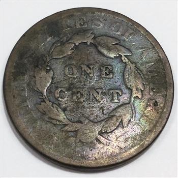 1835 Coronet Head Large Cent Beautiful Coin 