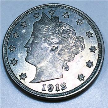 1912 Uncirculated Liberty V Nickel Beautiful Coin