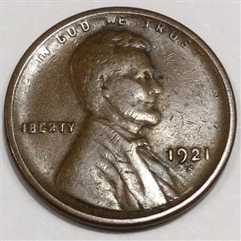 1921-S Lincoln Wheat Cent Penny Beautiful High Grade Coin Rare Date 
