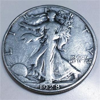 1928-S Walking Liberty Half Dollar Beautiful High Grade Coin Rare Date 