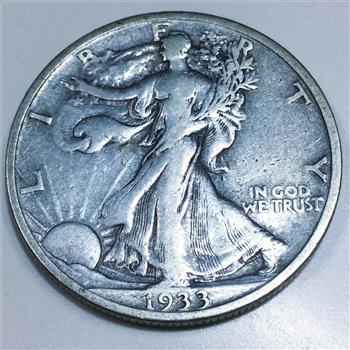 1933-S Walking Liberty Half Dollar Beautiful Coin 