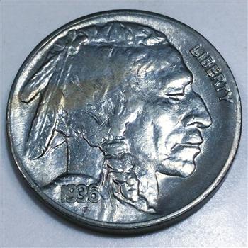 1936-S Uncirculated Buffalo Nickel Beautiful Coin 