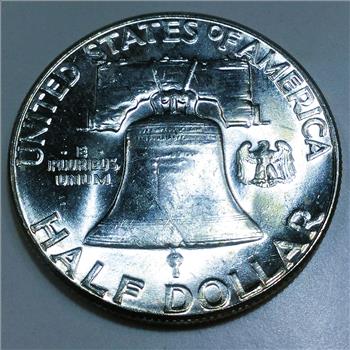 1963 Gem Uncirculated Franklin Half Dollar Beautiful Coin 