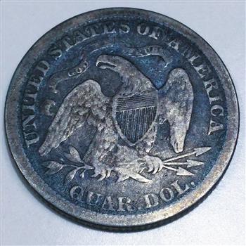 1873 Seated Liberty Quarter Beautiful Coin Rare Date 