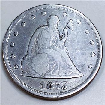 1875-CC Twenty Cent Piece Beautiful High Grade Coin Rare Date 