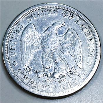 1875-CC Twenty Cent Piece Beautiful High Grade Coin Rare Date 