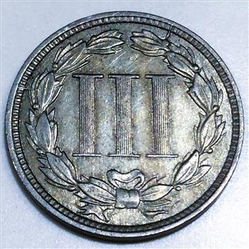 1881 Three Cent Nickel Beautiful High Grade Coin