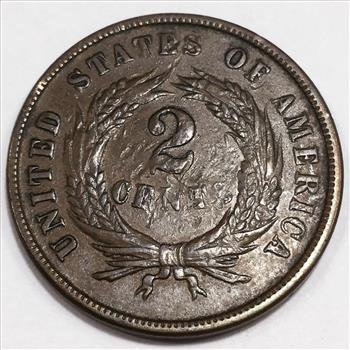 1867 Two Cent Piece Beautiful High Grade Coin 