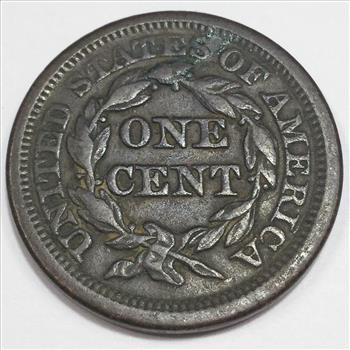 1853 Braided Hair Large Cent Beautiful Coin 