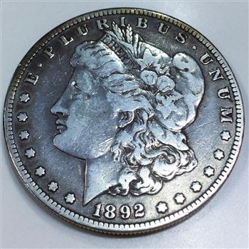 1892-S Morgan Silver Dollar Beautiful High Grade Coin Rare Date 