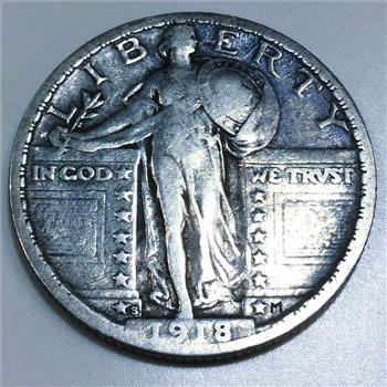 1918-S Standing Liberty Quarter Beautiful Coin Rare Date
