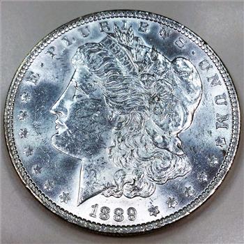 1889 Uncirculated Morgan Silver Dollar Beautiful Coin 