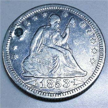 1853 Seated Liberty Quarter Beautiful Coin
