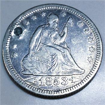 1853 Seated Liberty Quarter Beautiful High Grade Coin Rare Date 