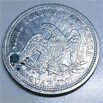 1853 Seated Liberty Quarter Beautiful High Grade Coin Rare Date 