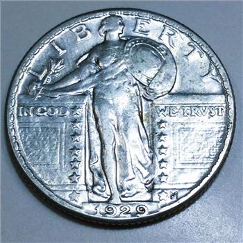 1929 Standing Liberty Quarter Beautiful High Grade Coin Rare Date