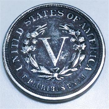 1883 No Cents Liberty V Nickel Beautiful High Grade Coin