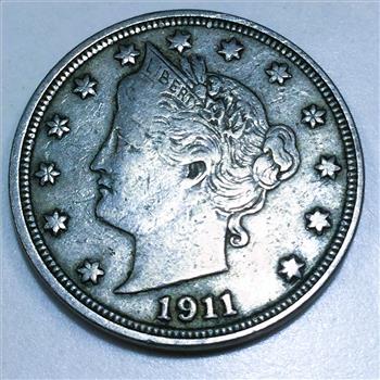 1911 Liberty V Nickel Beautiful High Grade Coin
