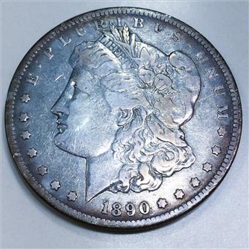 1890-CC Morgan Silver Dollar Beautiful Coin Rare Date 