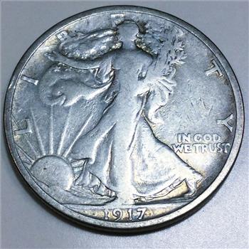 1917-S Reverse Walking Liberty Half Dollar Beautiful Coin Rare Date