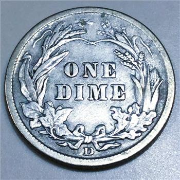 1912-D Barber Dime Beautiful High Grade Coin