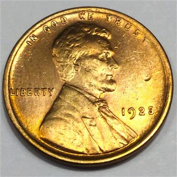 1923 AU/BU Lincoln Wheat Cent Penny Beautiful Coin