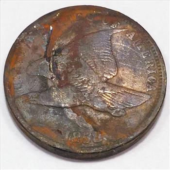 1858 Flying Eagle Cent Small Letters Beautiful Coin 