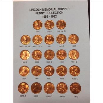 1959-2001 Lincoln Memorial Set 