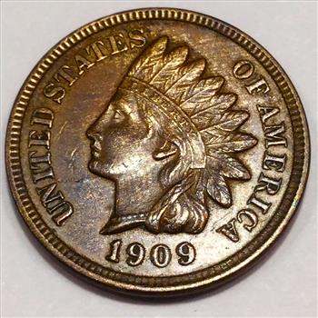 1909 AU/BU Indian Head Penny Beautiful Coin