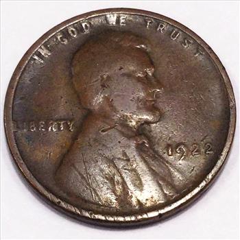 1922-D NO D Lincoln Wheat Cent Penny Beautiful Coin Very Rare Date