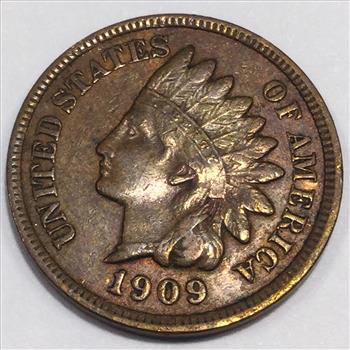 1909 Indian Head Penny Beautiful High Grade Coin 