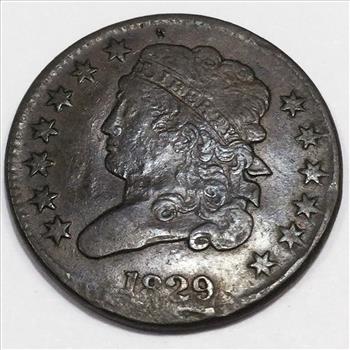 1829 Classic Head Half Cent Beautiful Coin 