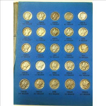 1916-1945 Mercury Dime Set. Missing 3 Coins