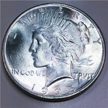 1925 Gem Uncirculated Peace Silver Dollar Beautiful Coin