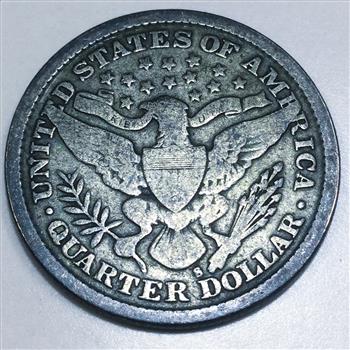 1894-S Barber Quarter Beautiful Coin Rare Date 