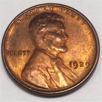 1929 Uncirculated Lincoln Wheat Cent Penny Beautiful Coin