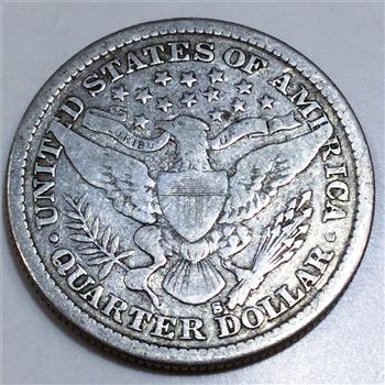1894-S Barber Quarter Beautiful Coin Rare Date 