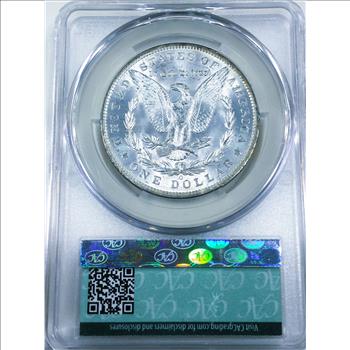 1885-O Morgan Silver Dollar CAC MS62 Beautiful Coin